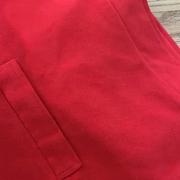 [12] Wool Blend Red Loose Batwing Sleeves  Poncho Hooded Coat Bow Cape Jacket - Picture 7 of 11